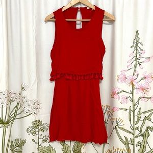 Red Tassle Mini Dress